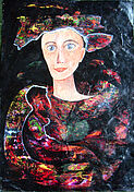Die Unbekannte   2007, 58 x 82 cm, Acryl 
